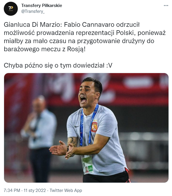 Dlatego Cannavaro ODRZUCIŁ możliwość prowadzenia reprezentacji Polski :D